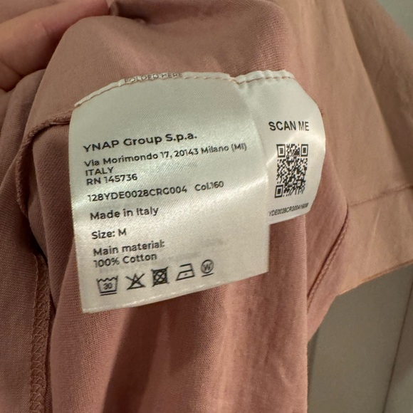 8 by Yoox pink flutter sleeve top - Picture 5 of 8